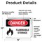 Signmission Flammable Storage Danger Sign, Vinyl Decal, 14in W x 10in L, 2PK OS-2PACK-DS-D-1014-L-2015 - alternate 2
